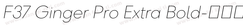 F37 Ginger Pro Extra Bold字体转换